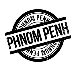Phnom Penh rubber stamp. Grunge design with dust scratches. Effects can be easily removed for a clean, crisp look. Color is easily changed.