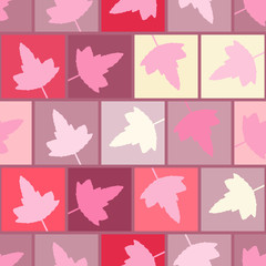 seamless vector background with leafs for your design