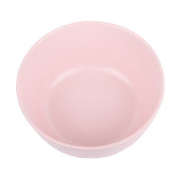 deep plate of pastel pink color
