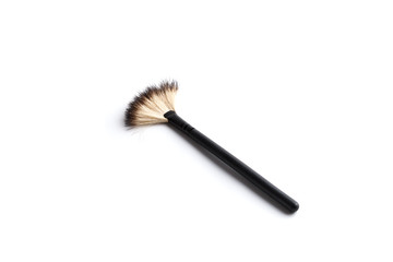 Cosmetic makeup brush, isolated on a white background