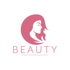 Beauty logo. An elegant logo for beauty, fashion and hairstyle related business.