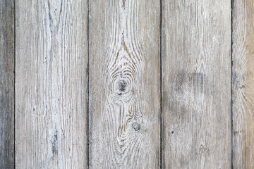 Vintage painted old wood planks with cracks, scratches and shabb