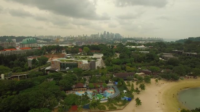 Sentosa Island Singapore Aerial