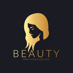 Beauty logo. An elegant logo for beauty, fashion and hairstyle related business.