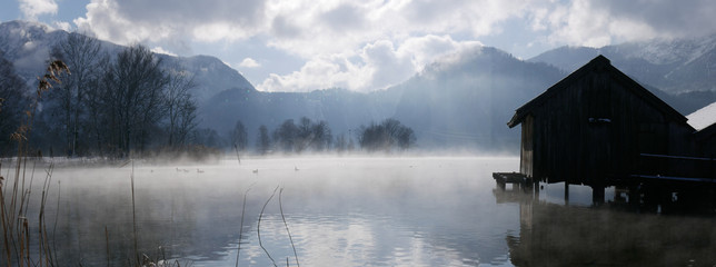 Morgenstimmung am See - Panorama