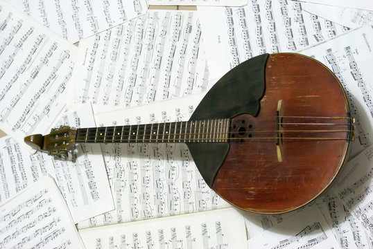 Domra-Russian folk instruments