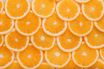 Orange Fruit Background. Summer Oranges. Healthy Food