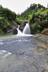 Bokong falls-two small waterfalls and basin in Sagada. Mountain province-Philippines. 0216