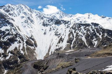 Caucasus mountains in Russia
