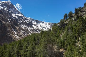 Caucasus mountains in Russia