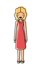 elegant businesswoman avatar character vector illustration design