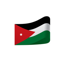 Jordan flag, vector illustration