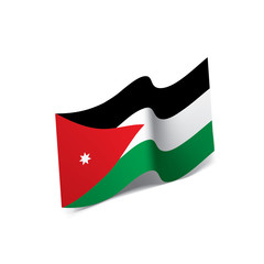Jordan flag, vector illustration