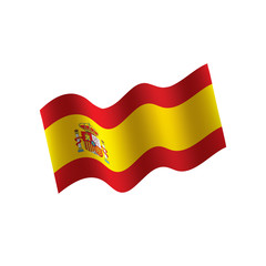 spain flag, vector illustration