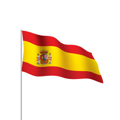 spain flag, vector illustration