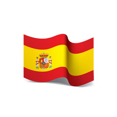 spain flag, vector illustration