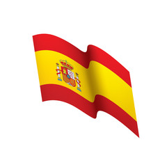 spain flag, vector illustration