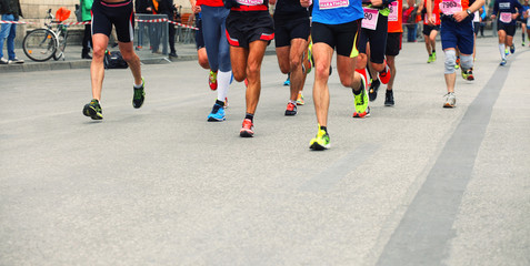 Fototapeta premium Marathon Läufer