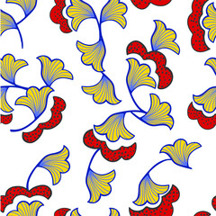 african seamless vector pattern