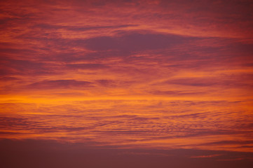 Red sunset sky. Beautiful sky.