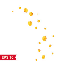 Coins falling vector illustration