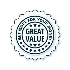 Great Value label illustration