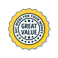 Great Value label illustration