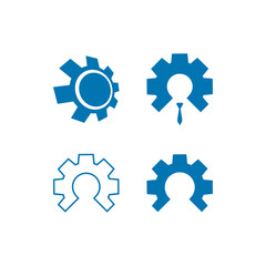 Collection of gear template vector