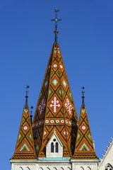 Fototapeta na wymiar Matthiaskirche in der Fischerbastei, Budapest
