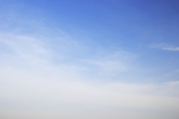 Fototapeta premium Soft white clouds against blue sky background and empty space