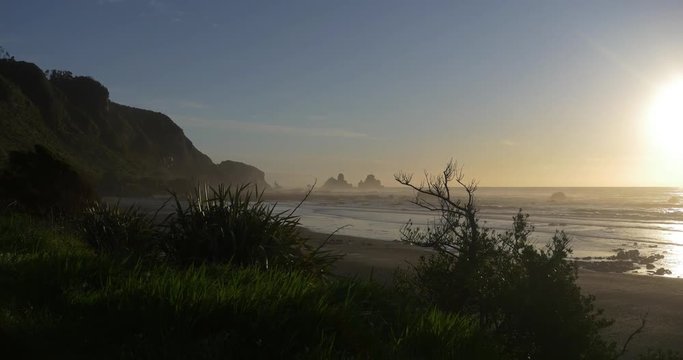 New Zealand West Coast sea shore