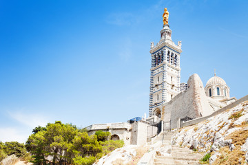 Fototapeta na wymiar Basilica Notre-Dame de la Garde Marseille France