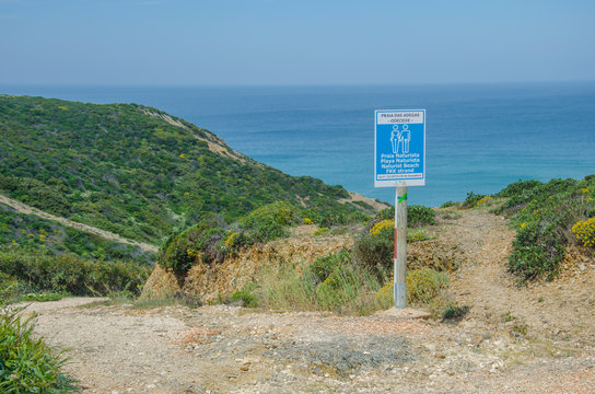 Praia Das Adegas beach near Odeceixe, Portugal.