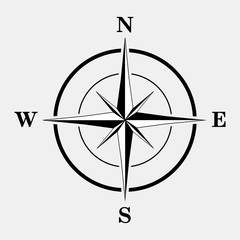 Compass icon. Vector illustration