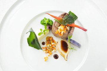 Exquisite dish, creative restaurant meal concept, haute couture food