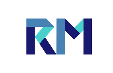 RM Ribbon Letter Logo