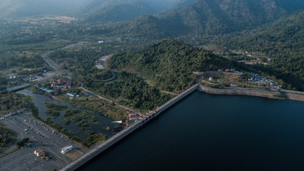 Aerial photos of  Large Dam