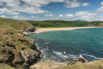 A beach at the mouth of the Veleka River, Sinemorets village, Burgas Region, Bulgaria