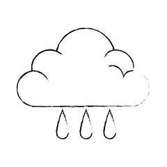 weather cloud rainy icon vector illustration design