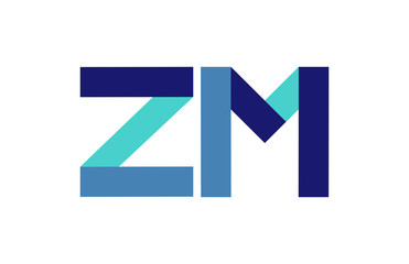 ZM Ribbon Letter Logo