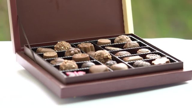 A box of Valentine's Day Chocolates candies boc