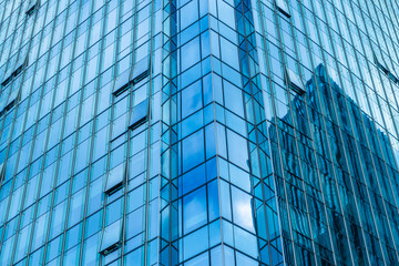 detail shot of modern business buildings in city