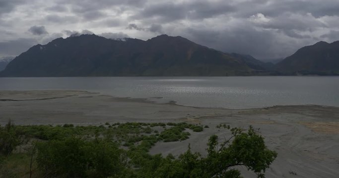 New Zealand mountains lake