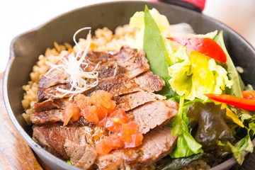 Fried rice with beef