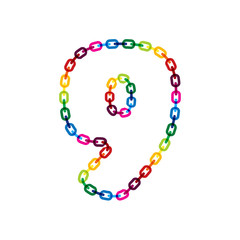 9 Chain Letter Logo Icon Design 