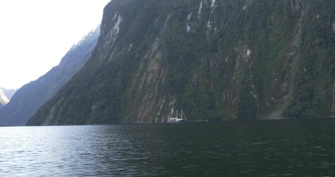 New Zealand Milford Sound Boat