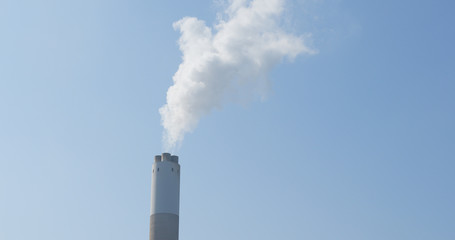 Smoke from chimney