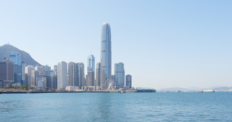 Fototapeta na wymiar Hong Kong victoria harbor