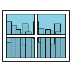 window house isolated icon vector illustration design