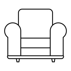 comfortable sofa isolated icon vector illustration design